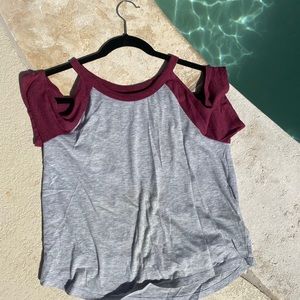 Off brand cut up sleeve top!